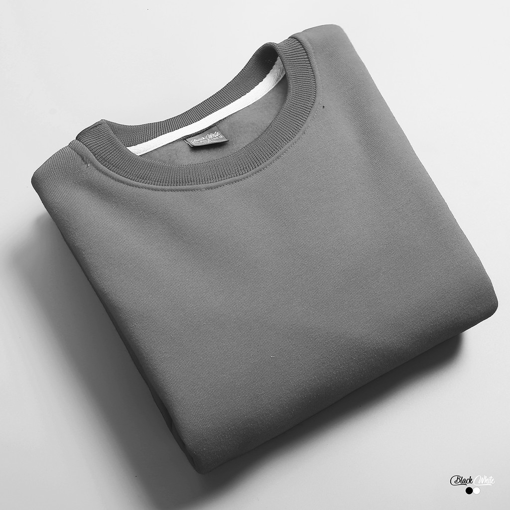 [ Combo Giảm Tối Đa 30% ] Áo Sweater Màu Xám Cực Hot Cho Mùa Thu Đông, Sang Trọng | BlackWhite Shirt Official