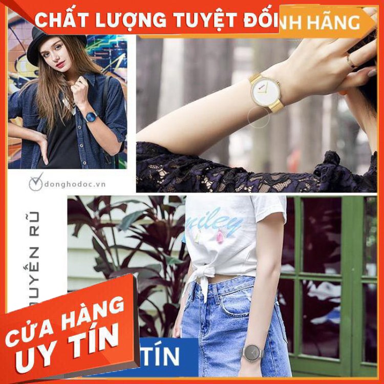 HÀNG CAO CẤP -  Đồng hồ nữ CURREN LUXURY – Dây Titanium cao cấp + Tặng hộp & pin  - Hàng Cao Cấp