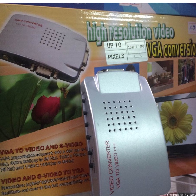 Bộ chuyển VGA to AV đảm bảo chất lượng bảo hành 6 tháng BUNOC's
