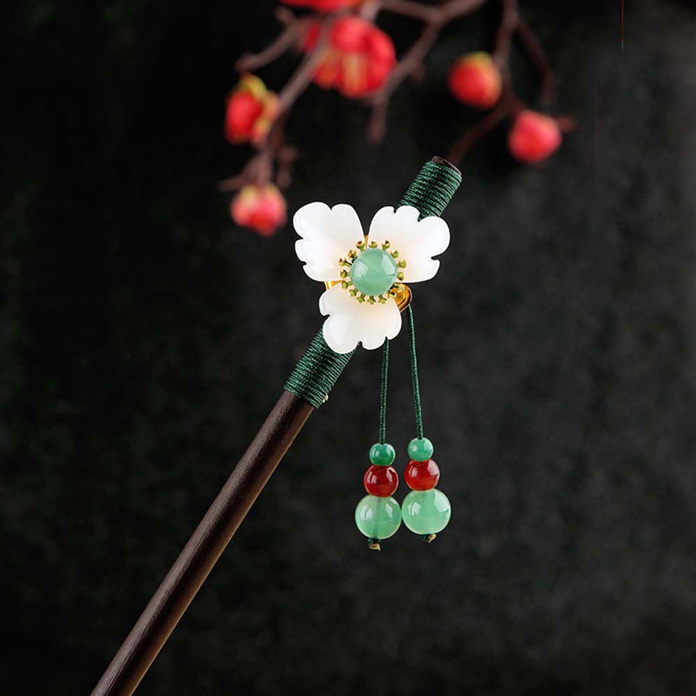 Trâm cài tóc bằng gỗ phong cách trung hoa độc đáo