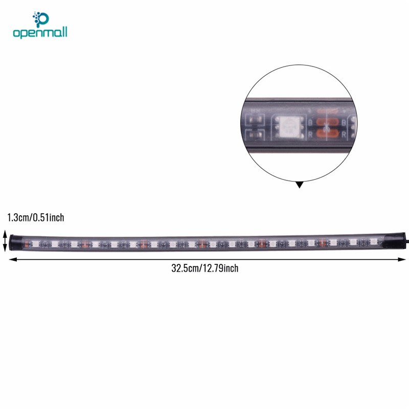 Set 4 dây đèn 72 LED RGB 4 trong 1 dùng trang trí kèm tẩu sạc