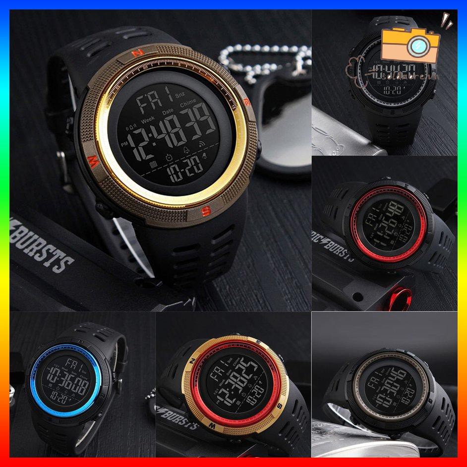 [SE] Men's Electronic Watch Chrono Countdown Waterproof Luminous Digital Watch