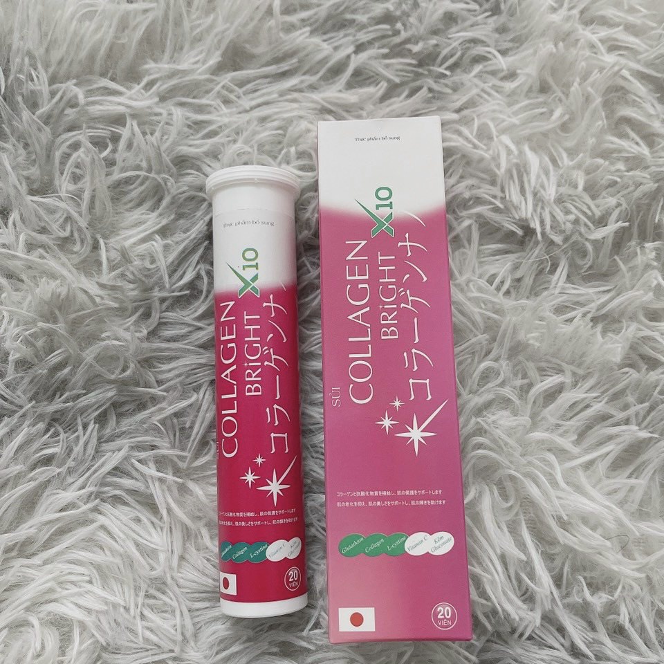 Viên Sủi Collagen Bright X10 Hộp 20v