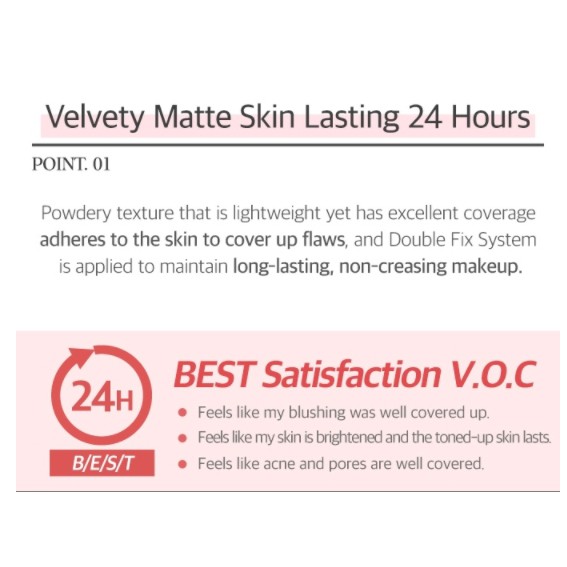 Phấn nước Etude House hai lớp mềm mịn SPF50+PA++++ 15g