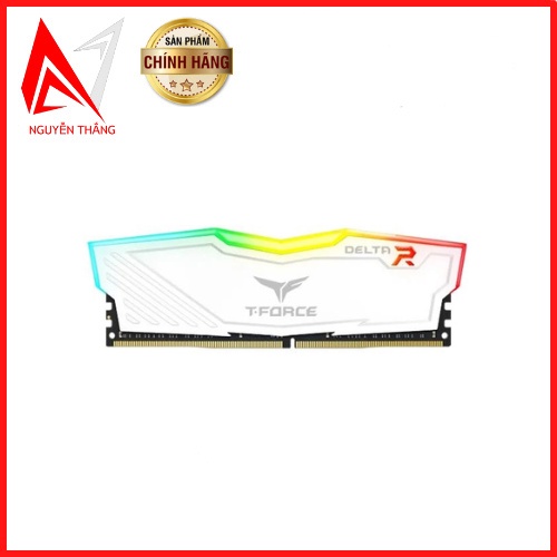 Ram máy tính Teamgroup T-Force Delta White RGB 8GB 3600MHz new chính hãng