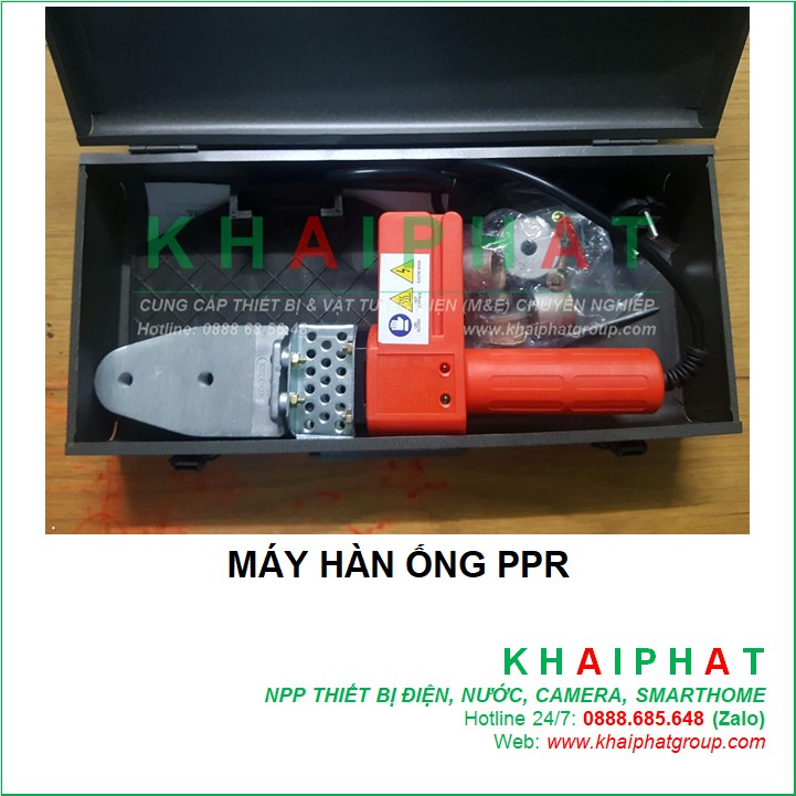BỘ MÁY HÀN NHIỆT ỐNG NƯỚC NÓNG PPR CẦM TAY KÈM CHÉN HÀN PHI 20 25 32 D20 D25 D32 GIÁ RẺ - KHẢI PHÁT ELECTRIC