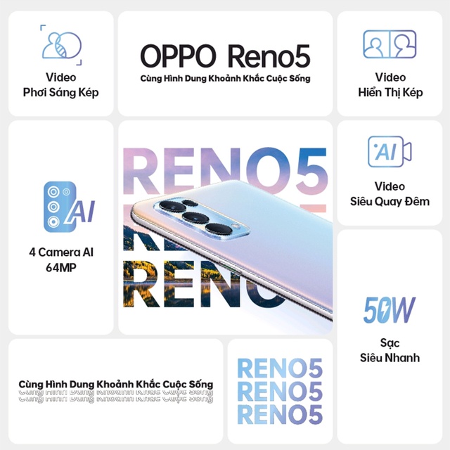 Điện Thoại OPPO Reno5 (8GB/128GB) - Hàng Chính Hãng | BigBuy360 - bigbuy360.vn