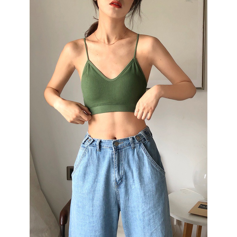 Áo Ngực Thể Thao Co Giãn Có Đệm Nâng Ngực Thoáng Khí Nhanh Khô Cho Nữ