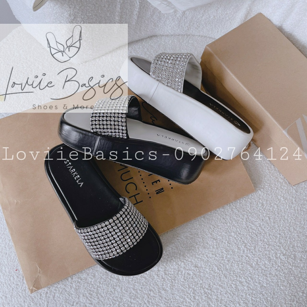 DÉP NỮ LOVIIE BASICS - DÉP XUỒNG THỜI TRANG QUAI NGANG BẢN TO XOÀN ĐÁ ĐẾ BẰNG 5 PHÂN D220856