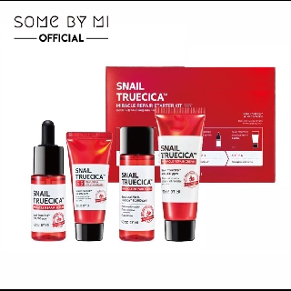 Bộ Kit chăm sóc da Dưỡng Phục Hồi, Tái Tạo Da sẹo Chiết Xuất Ốc Sên Some By mi Snail Truecica Miracle Repair Starter Kit
