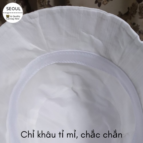 [ Giảm 5k đơn từ 0đ ] Mũ bucket vành nhỏ 100% Cotton kẻ sọc, nón bucket chống nắng siêu nhẹ Hotrend hè 2021