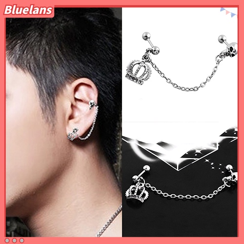 Khuyên vành tai hình vương miện bằng thép y tế