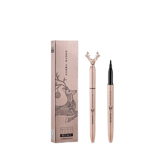 MANY DAGA Eyeliner Rose Gold Elk Liquid Eyeliner pen Waterproof Eyeliner Quick-drying gel eyeliner