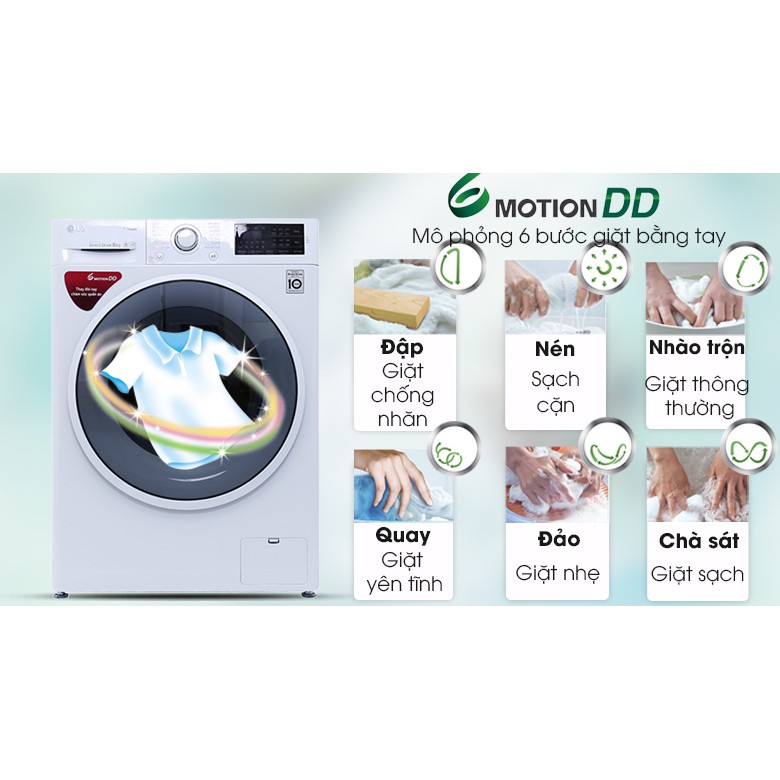 Máy giặt LG Inverter 8 kg FC1408S4W2