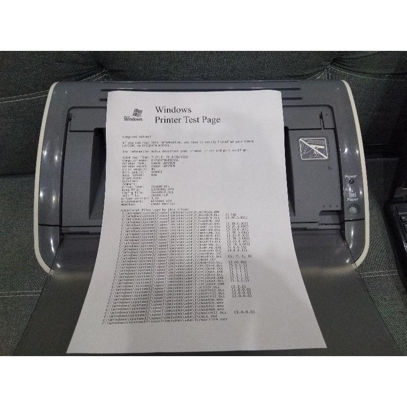 Máy in Canon 2900  cũ tặng kèm hộp mực và dây cáp