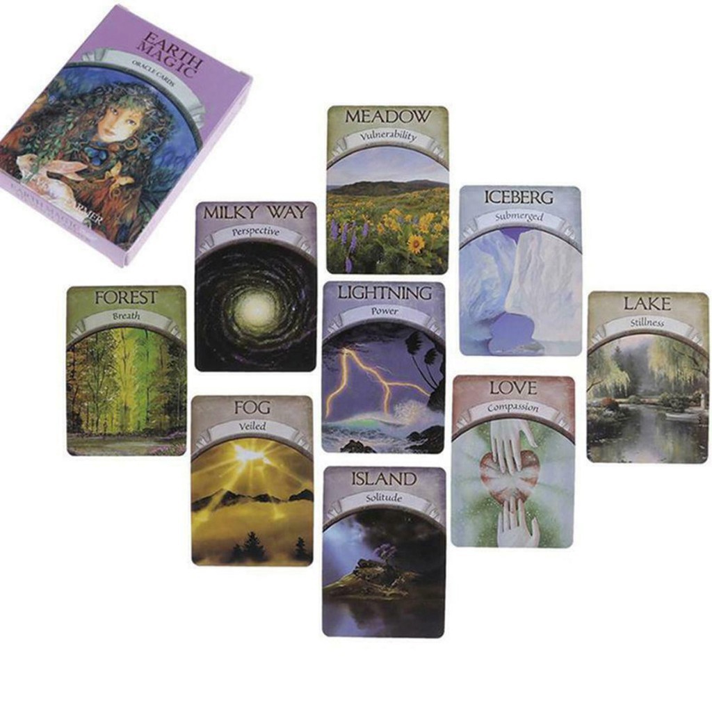 [Freeship toàn quốc]  Bài Tarot Earth Magic Oracle H6 Cards Bói Cao Cấp