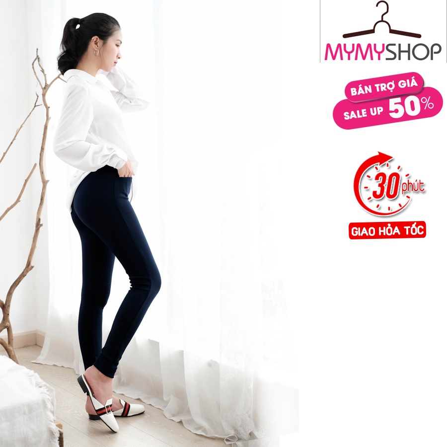 Quần Legging Cotton Co Giản 4 Chiều, Quần Nâng Mông, Tôn Dáng
