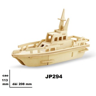 Bộ ghép hình 3D bằng gỗ, giúp bé phát triển trí não