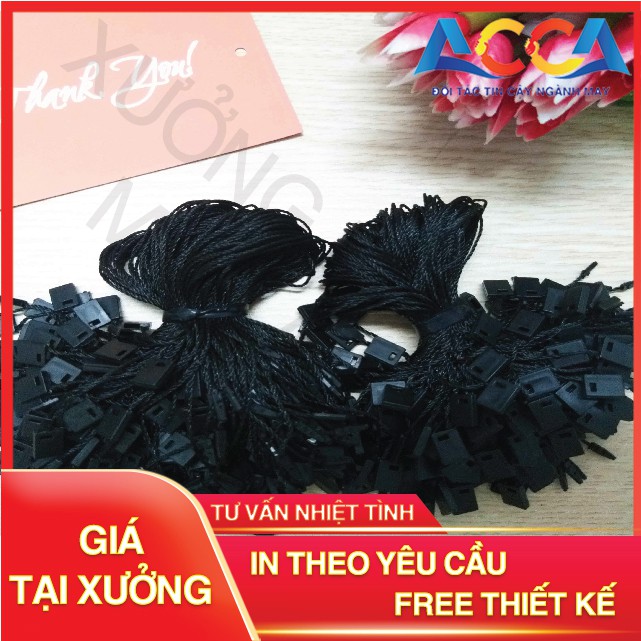 [ GIÁ RẺ BẤT NGỜ ] Dây treo thẻ bài tag nhãn mác quần áo_Dây dù 2 màu đen trắng_Dây bền, đẹp, chắc chắn