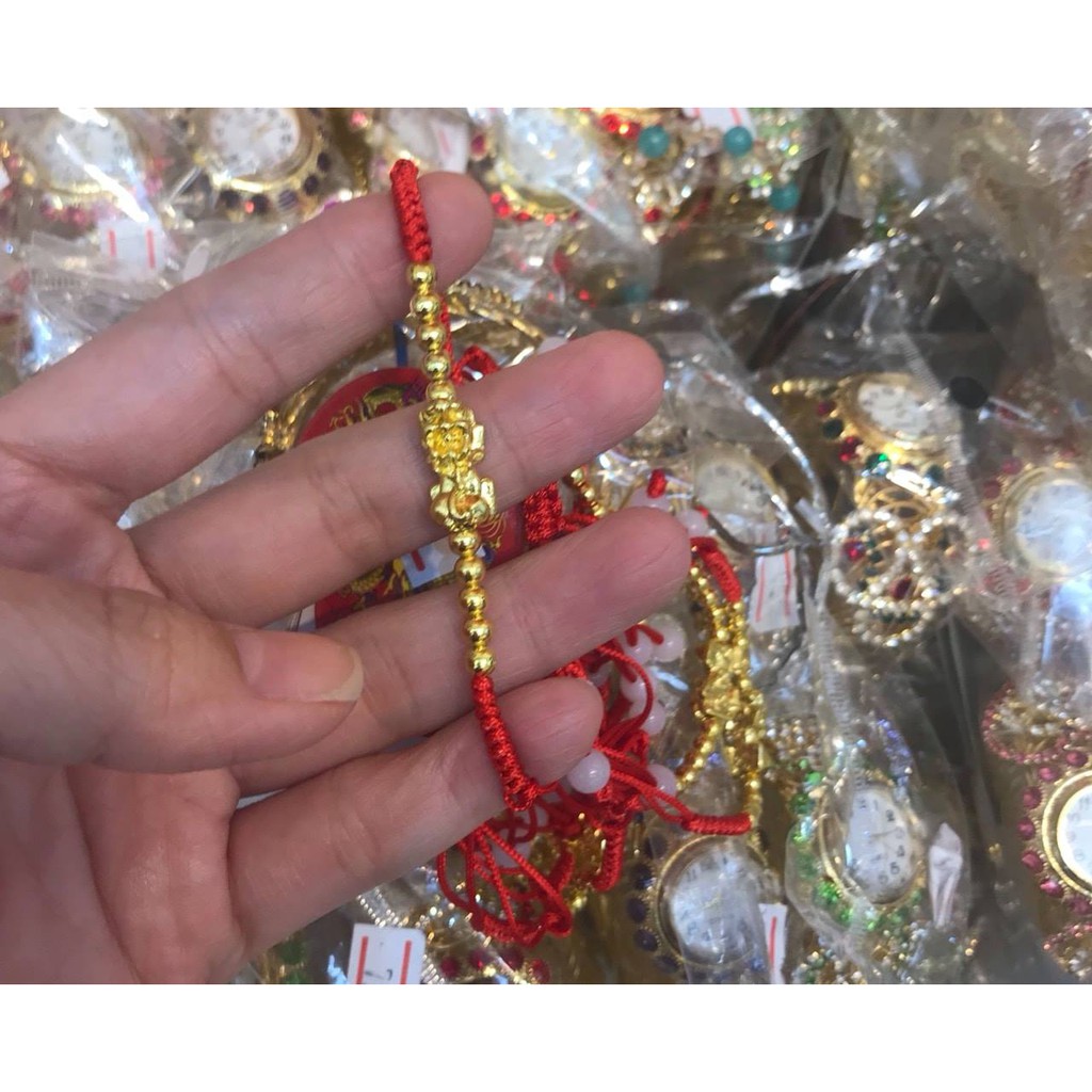 VÒNG TAY TỲ HƯU CHARM CHÂU VÀNG