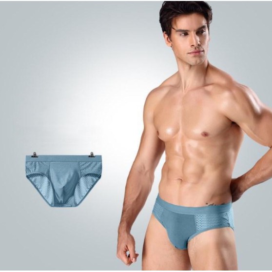 Hộp 4 quần lót tam giác, sịp chéo thông hơi cao cấp dành cho nam thun cotton co dãn bốn chiều.
