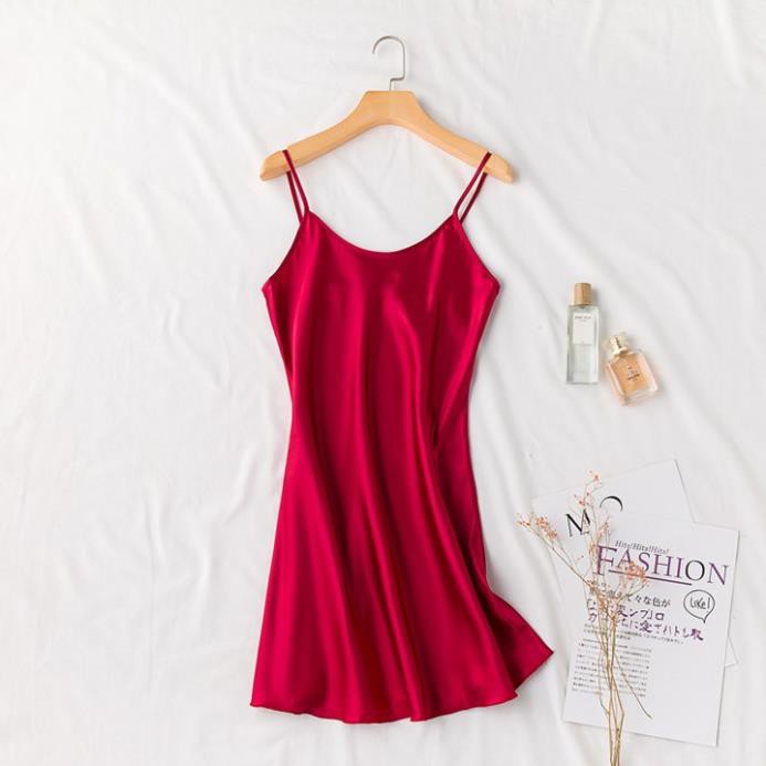 [HÀNG CAO CẤP] Đầm ngủ hai dây đơn giản có thể mặc lót trong váy với 6 màu siêu xinh Ly Ly Shop | BigBuy360 - bigbuy360.vn