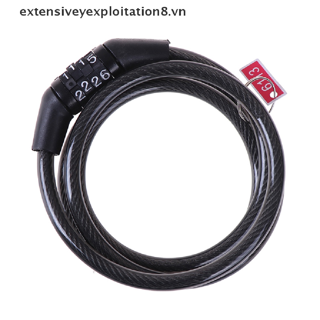 Dây Khóa Xe Đạp Mật Khẩu 4 Số An Toàn Tiện Dụng