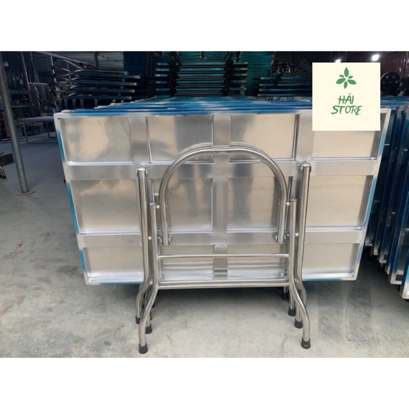 Bàn inox chữ nhật