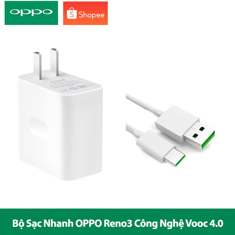 Bộ Sạc Nhanh VOOC Reno3 Pro - 30W VOOC 4.0 - Hàng Chính Hãng