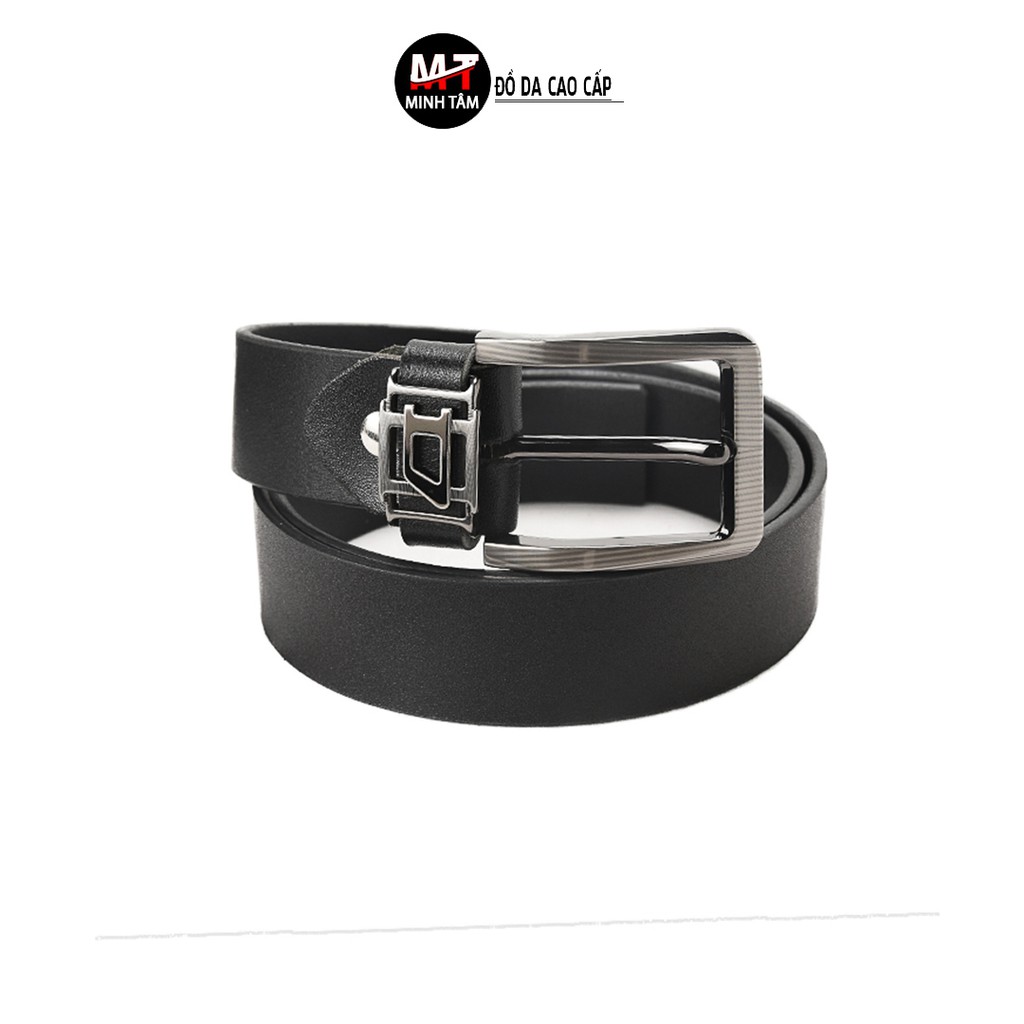 Thắt lưng nam Minh Tâm da bò , khóa kim loại kiểu kim lỗ MT-103