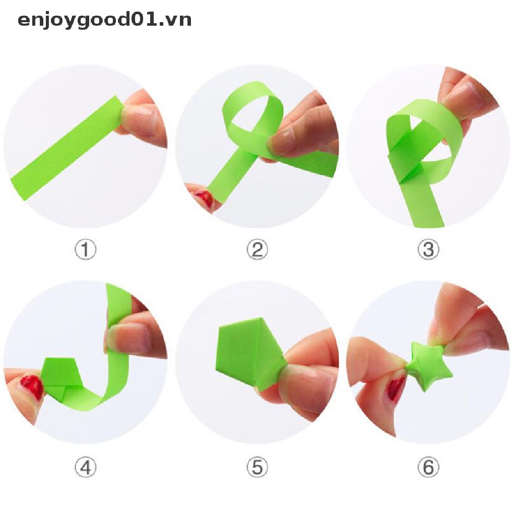 Set 136 giấy gấp sao may mắn họa tiết vũ trụ origami