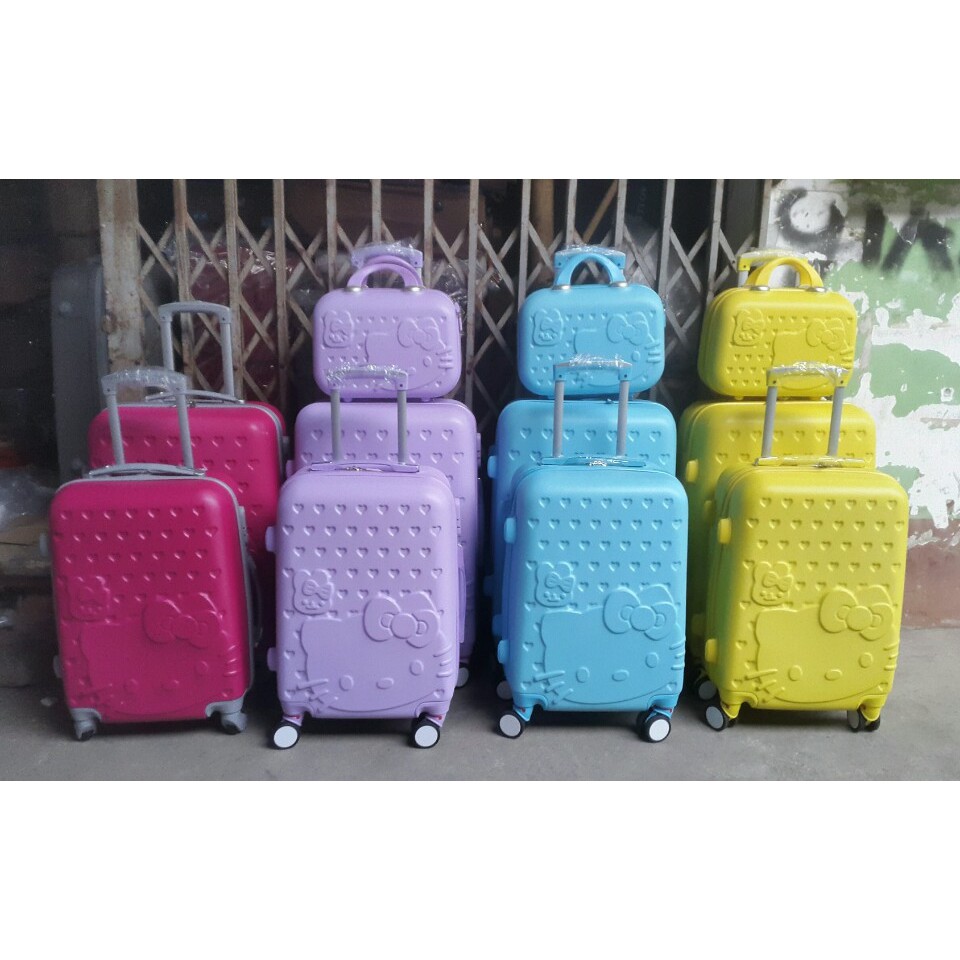 Vali kéo nhựa hình kitty 20inch