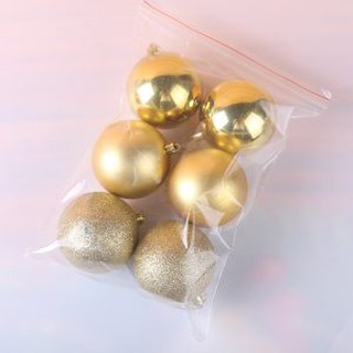 Com bo 6 Quả Châu Trang Trí Noel 8 CM