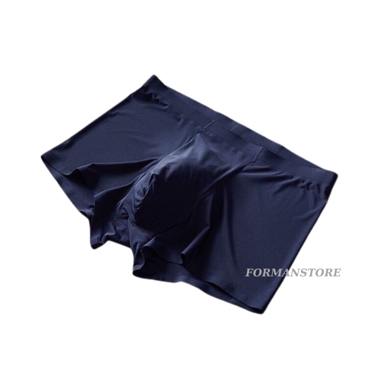 Quần Sịp Nam Boxer Lụa Premium Cao Cấp, Quần Lót Đùi Nam Đúc Nhật Bản Gói Kèm Túi Zip