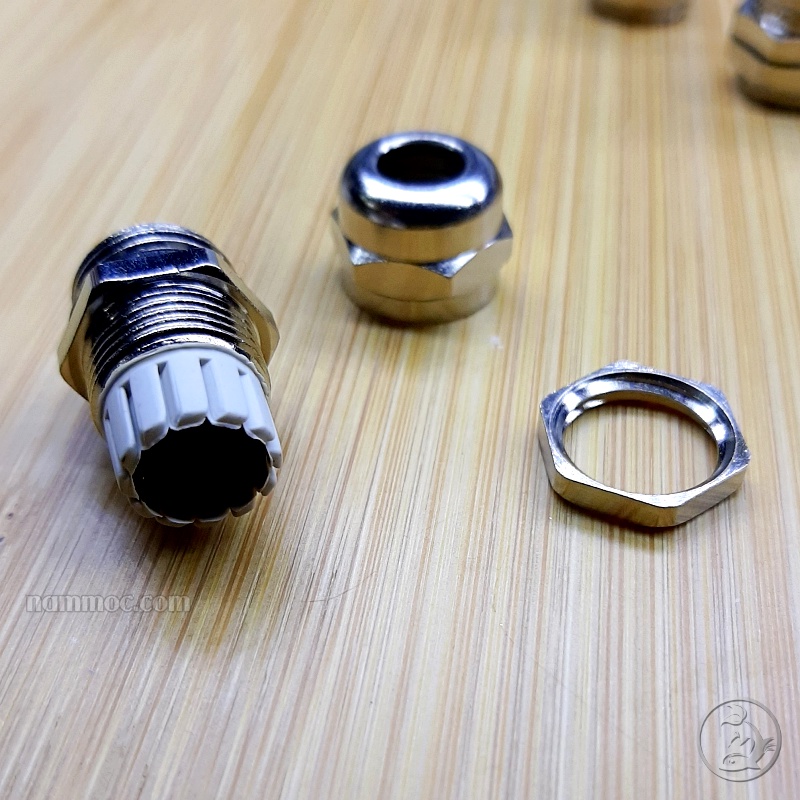 Nút PG7 INOX | Nút Siết Cáp inox PG7 - Dùng Chế Lọc, DIY Lọc Thùng Ngoài Cho Bể Cá Thuỷ Sinh