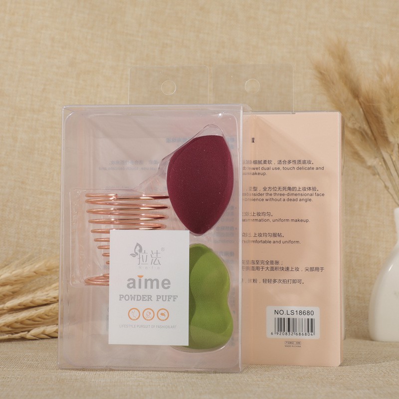 Set Giá Đựng + 2 Mút Xốp Trang Điểm Tán Nền Cao Cấp