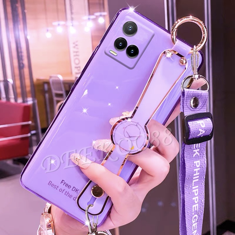 Ốp điện thoại có dây đeo cho VIVO y17s Y21S Y21 V21 4G 5G X60 Pro Y53S Y51A Y51 Y20sG Y12S Y20S Y20