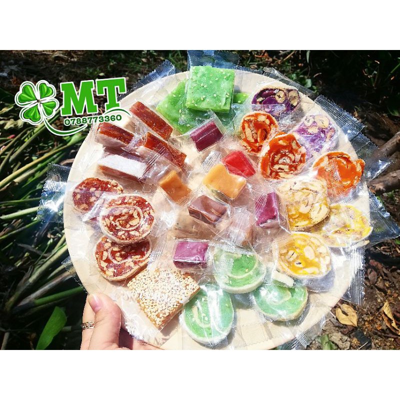 Kẹo bốn mùa Đặc sản Bến Tre mix 10 loại 500g