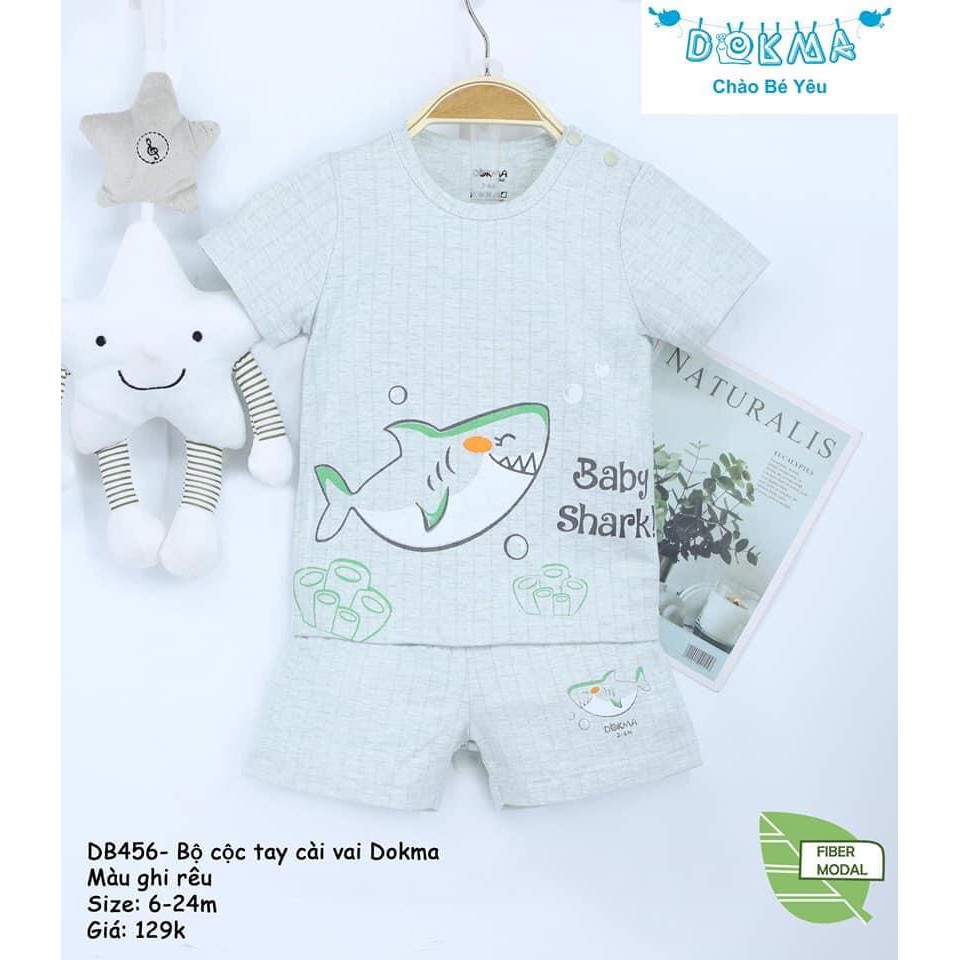 Bộ Dokma hè cộc tay Cotton Organic siêu mát