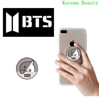 [COD]K-POP BTS BT21 Mobile Phone Bracket Finger Ring Stand Grip holder