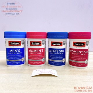 Vitamin tổng hợp nam, nữ swisse women, men từ 18 tuổi 60 viên swisse men's, swisse women's, ultivite 50+ multivitamin Úc