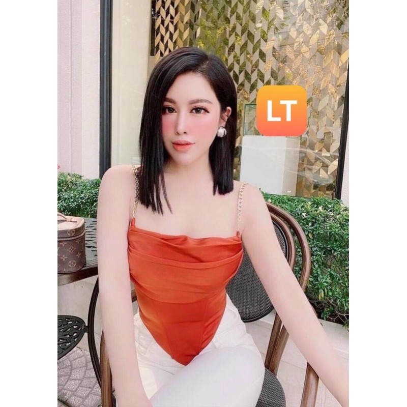 Áo Hai Dây Xích Cổ Đổ