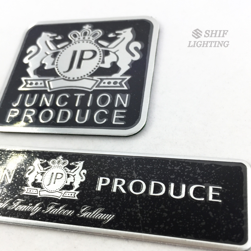 Logo trang trí xe hơi họa tiết Junction chất liệu nhôm hợp thời trang