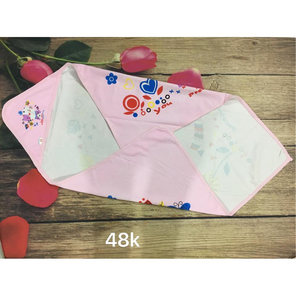 Chăn Ủ Cotton In Hình, Khăn Ủ Cho Bé Sơ Sinh