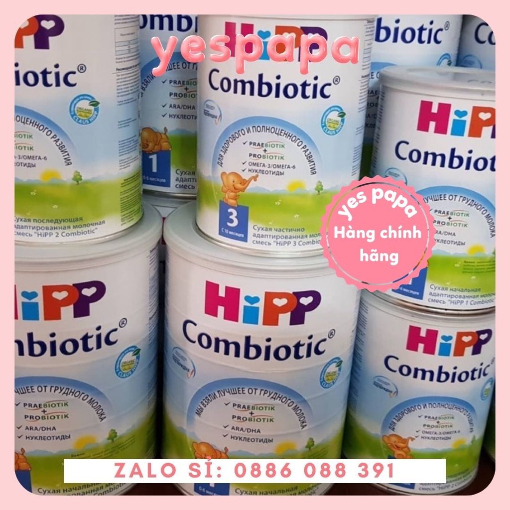 Combo 2 lon Sữa bột công thức HiPP 2 Organic Combiotic 800g bổ sung DHA trực tiếp (2 lon x 800g)