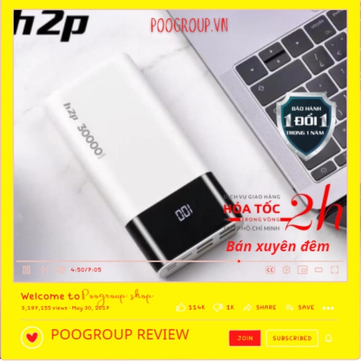 [ CHÍNH HÃNG HOCO ] Pin Sạc Dự Phòng 30000mAh Sạc Nhanh 18W DB09 Hỗ Trợ 4 Cổng USB OUT TYPE-C