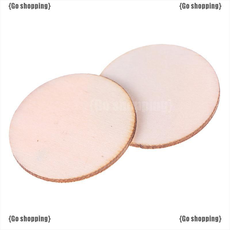 Set 50 khuôn cắt hình tròn bằng gỗ dùng vẽ hoặc trang trí tiệc