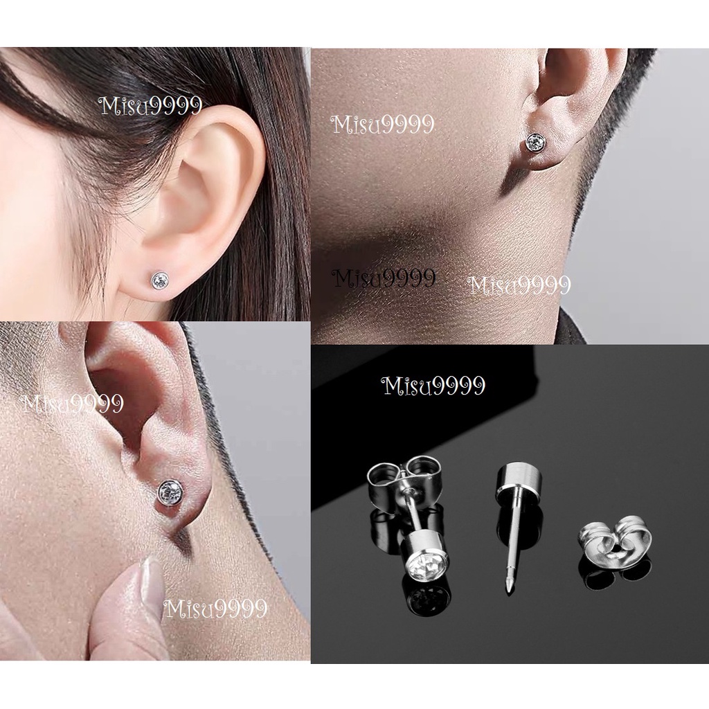 Khuyên Titan Tròn Tube Đính Kim(Khuyên Đeo Or Bắn Xỏ)