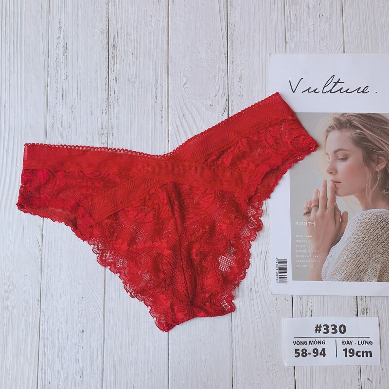 Combo 10 Quần Lót Ren Nữ Vicke 330 Cạp Chéo Đính Nơ Gợi Cảm