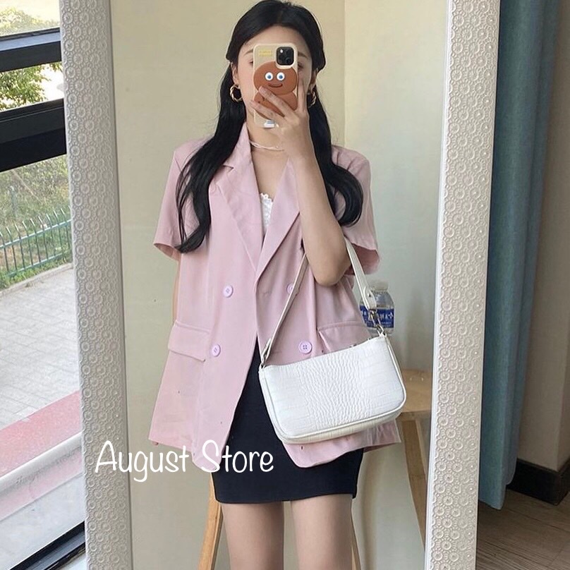 Áo vest blazer nữ vạt chéo phong cách Hàn quốc | BigBuy360 - bigbuy360.vn